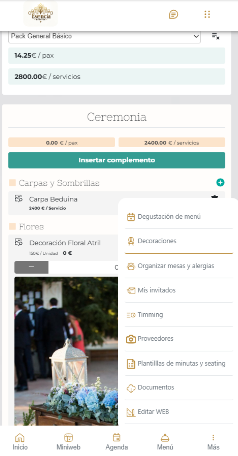 Captura pantalla Gestión Comercial