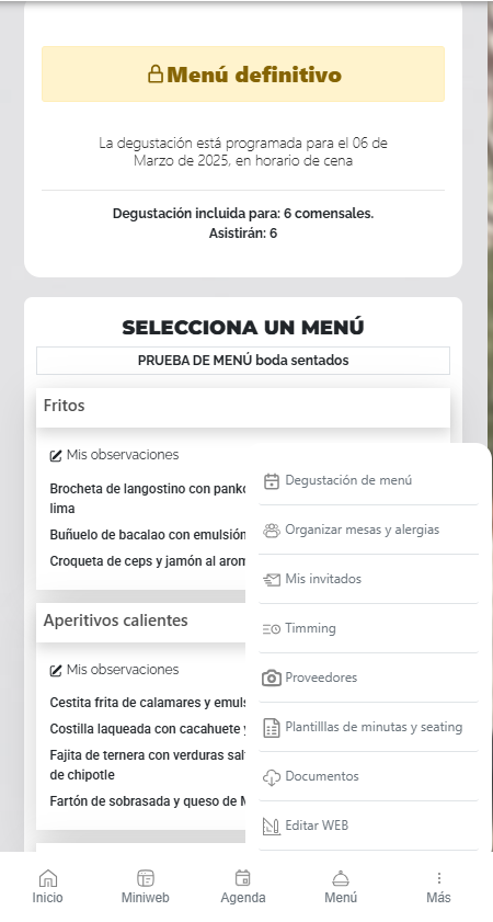 Captura pantalla Gestión Comercial