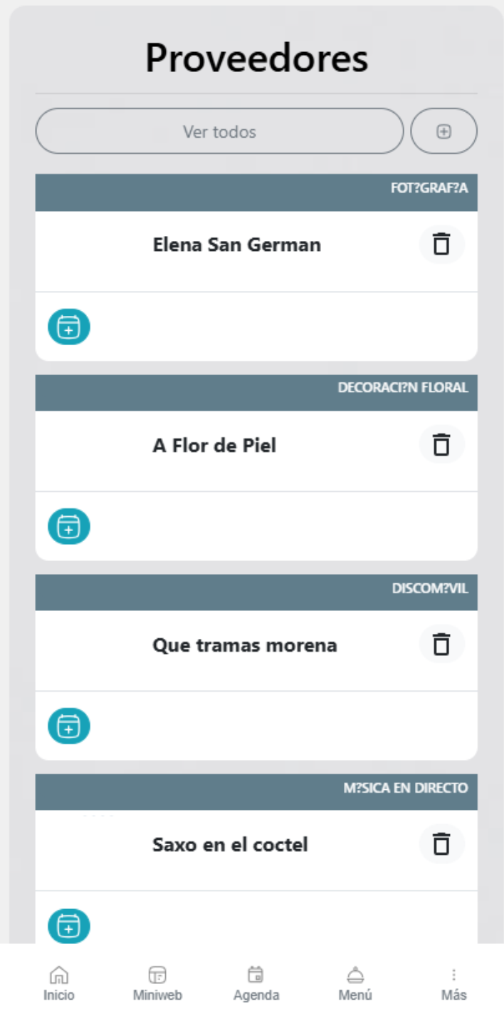 Captura pantalla Gestión Comercial